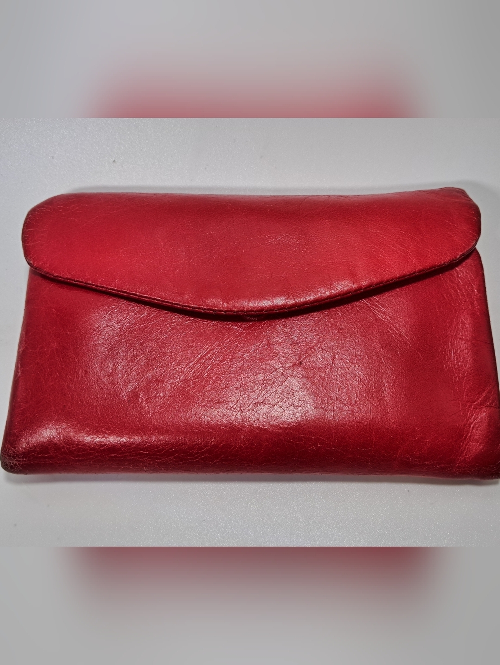 HOBO Red Leather Flap Wallet - Picture 7 of 8